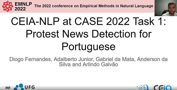CEIA-NLP at CASE 2022 Task 1: Protest News Detection for Portuguese