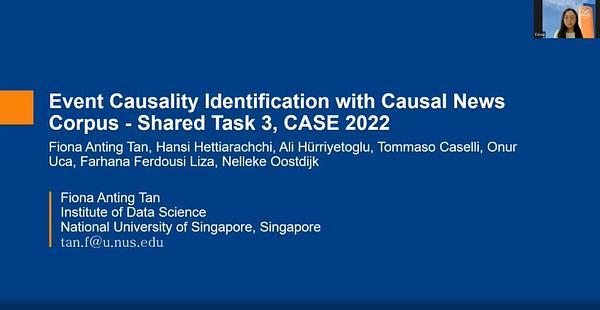 Event Causality Identification with Causal News Corpus - Shared Task 3, CASE 2022