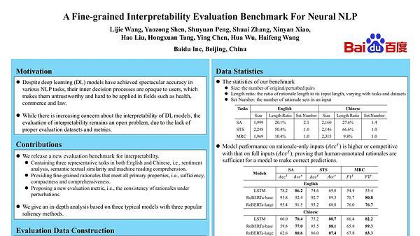 A Fine-grained Interpretability Evaluation Benchmark for Neural NLP