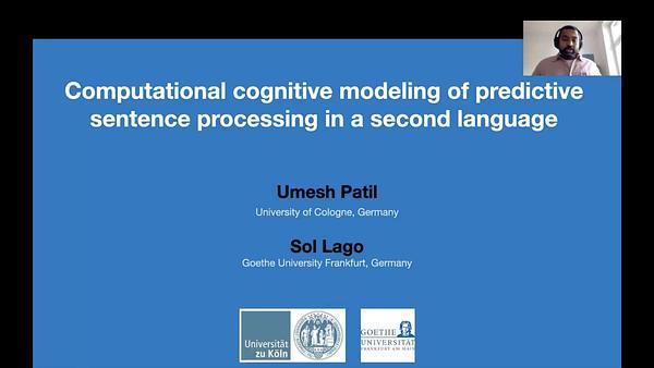 Computational cognitive modeling of predictive sentence processing in a second language