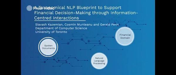 A Taxonomical NLP Blueprint to Support Financial Decision Making through Information-Centred Interactions