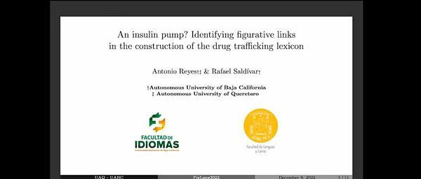 An insulin pump? Identifying figurative links in the construction of the drug lexicon