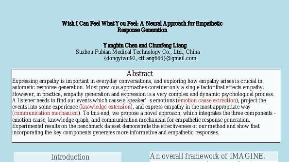 Wish I Can Feel What You Feel: A Neural Approach for Empathetic Response Generation