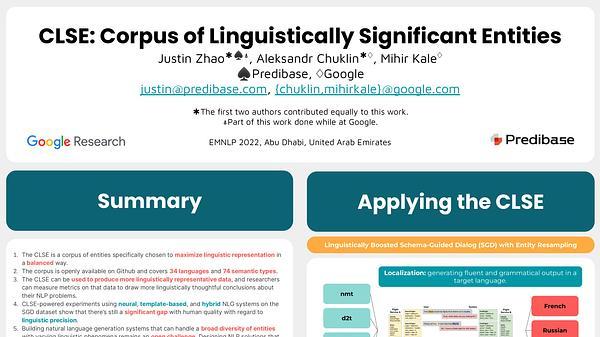 CLSE: Corpus of Linguistically Significant Entities