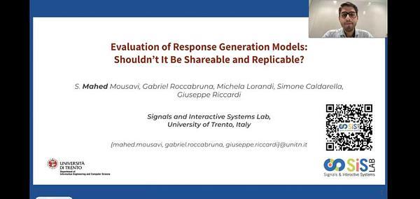 Evaluation of Response Generation Models: Shouldn't It Be Shareable and Replicable?