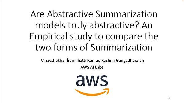 Are Abstractive Summarization Models truly `Abstractive'? An Empirical Study to Compare the two Forms of Summarization
