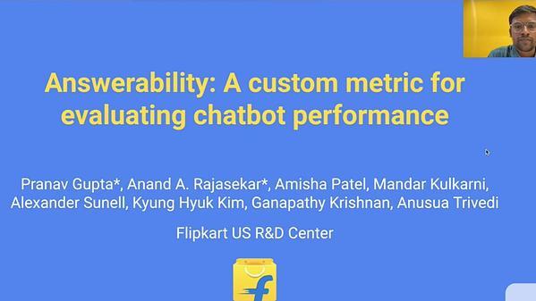 Answerability: A custom metric for evaluating chatbot performance