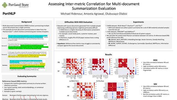 Assessing Inter-metric Correlation for Multi-document Summarization Evaluation