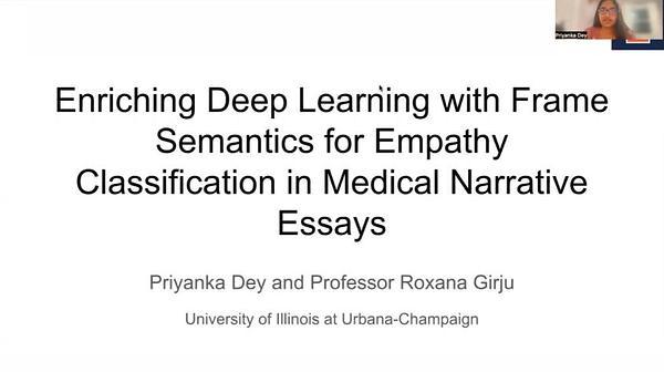 Enriching Deep Learning with Frame Semantics for Empathy Classification in Medical Narrative Essays