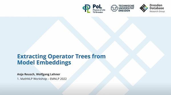 Extracting Operator Trees from Model Embeddings