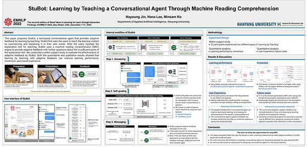 StuBot: Learning by Teaching a Conversational Agent Through Machine Reading Comprehension