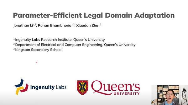 Parameter-Efficient Legal Domain Adaptation