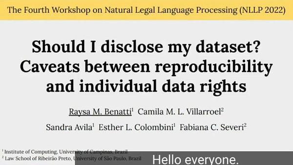 Should I disclose my dataset? Caveats between reproducibility and individual data rights