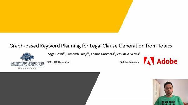 Graph-based Keyword Planning for Legal Clause Generation from Topics