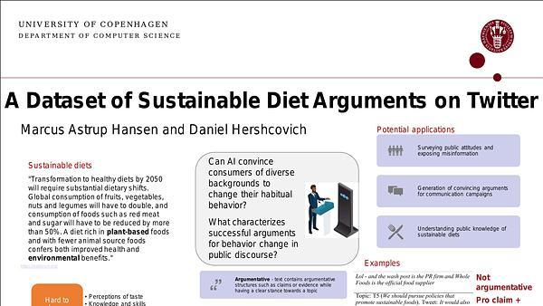 A Dataset of Sustainable Diet Arguments on Twitter