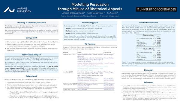 Modelling Persuasion through Misuse of Rhetorical Appeals