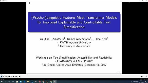 (Psycho-)Linguistic Features Meet Transformer Models for Improved Explainable and Controllable Text Simplification