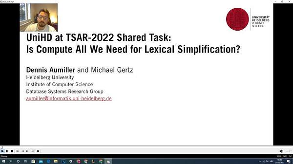 UniHD at TSAR-2022 Shared Task: Is Compute All We Need for Lexical Simplification?