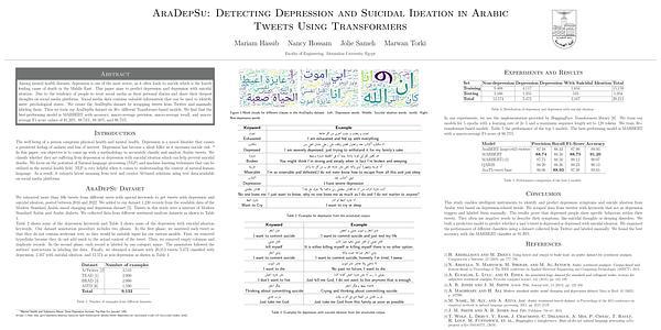AraDepSu: Detecting Depression and Suicidal Ideation in Arabic Tweets Using Transformers