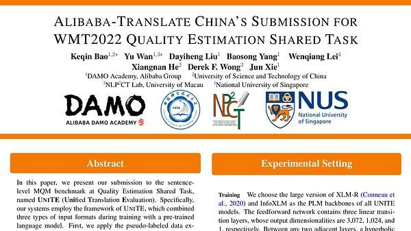 Alibaba-Translate China's Submission for WMT 2022 Quality Estimation Shared Task