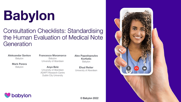 Consultation Checklists: Standardising the Human Evaluation of Medical Note Generation