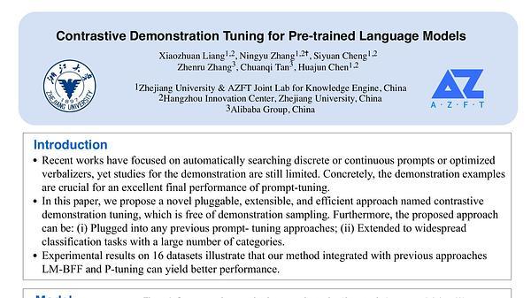 Contrastive Demonstration Tuning for Pre-trained Language Models