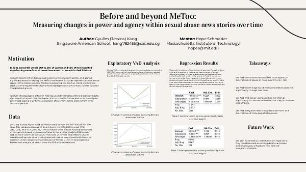 Before and beyond MeToo: Measuring changes in power and agency within sexual abuse news stories over time