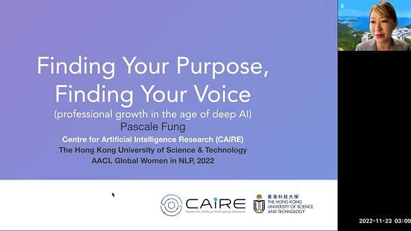 Global Women in NLP "Finding Your Purpose, Findign Your Voice - Professional Growth in the Age of Deep AI"