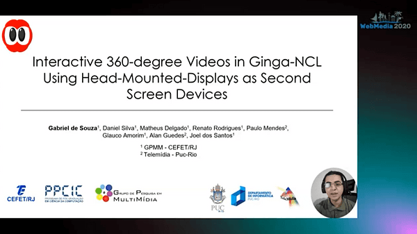 Interactive 360-degree Videos in Ginga-NCL UsingHead-Mounted-Displays as Second Screen Devices