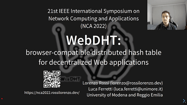WebDHT: browser-compatible distributed hash table for decentralized Web applications