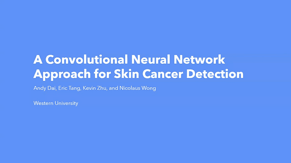 A Convolutional Neural Network Approach forSkin Cancer Detection