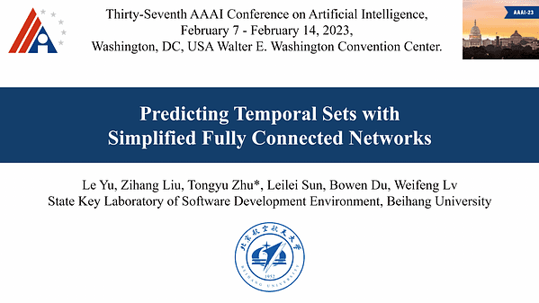 Predicting Temporal Sets with Simplified Fully Connected Networks