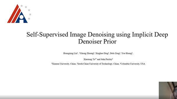 Self-Supervised Image Denoising using Implicit Deep Denoiser Prior