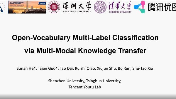 Open-Vocabulary Multi-Label Classification via Multi-Modal Knowledge Transfer