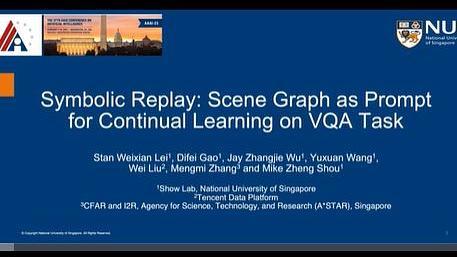 Symbolic Replay: Scene Graph as Prompt for Continual Learning on VQA Task