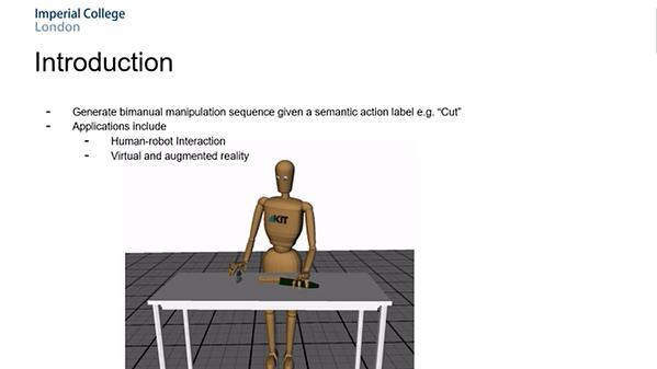 Action-Conditioned Generation of Bimanual Object Manipulation Sequences