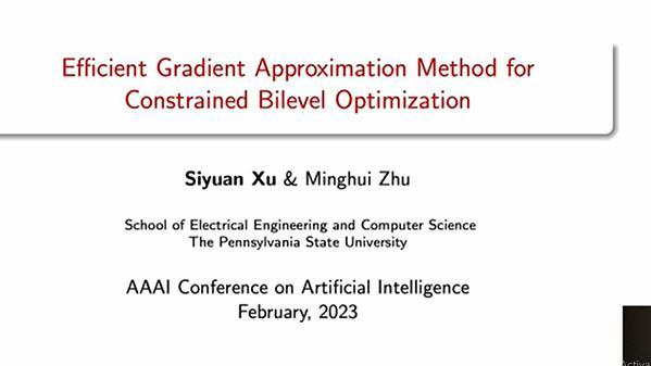 Efficient Gradient Approximation Method for Constrained Bilevel Optimization