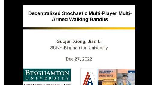 Decentralized Stochastic Multi-Player Multi-Armed Walking Bandits