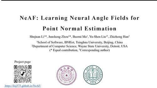 NeAF: Learning Neural Angle Fields for Point Normal Estimation