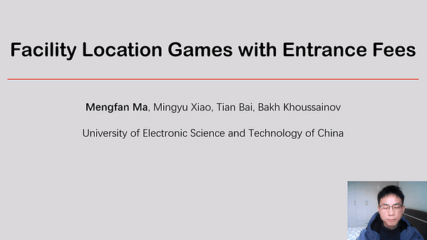 Facility Location Games with Entrance Fees