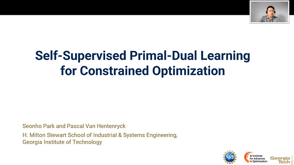 Self-Supervised Primal-Dual Learning for Constrained Optimization