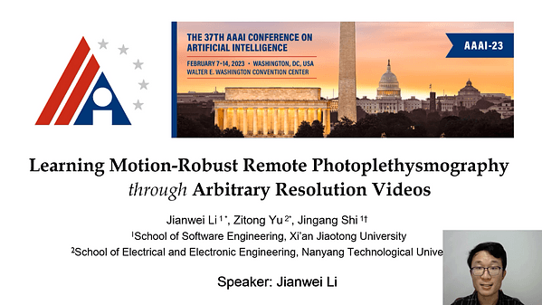 Learning Motion-Robust Remote Photoplethysmography through Arbitrary Resolution Videos