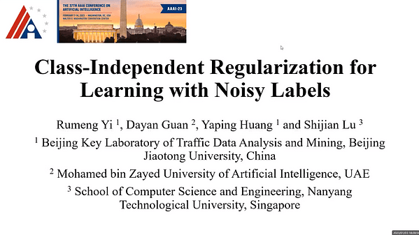 Class-Independent Regularization for Learning with Noisy Labels