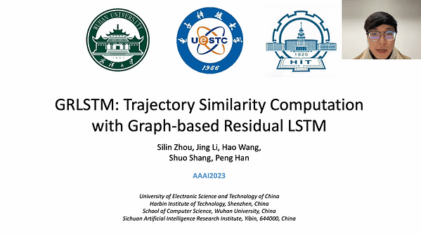 GRLSTM: Trajectory Similarity Computation with Graph-based Residual LSTM
