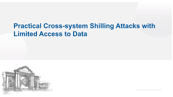 Practical Cross-system Shilling Attacks with Limited Access to Data