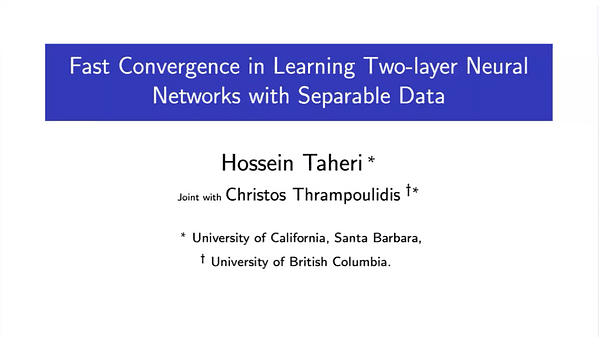 Fast Convergence in Learning Two-layer Neural Networks with Separable Data