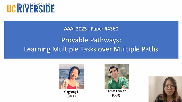 Provable Pathways: Learning Multiple Tasks over Multiple Paths