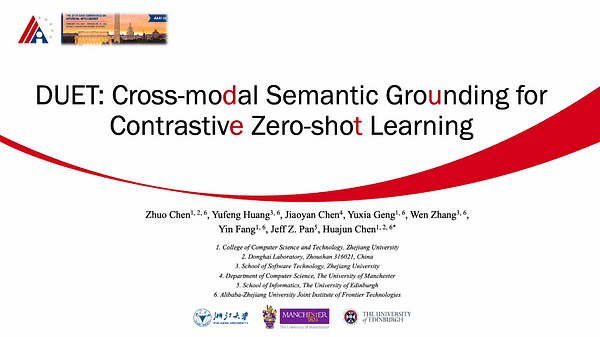 DUET: Cross-modal Semantic Grounding for Contrastive Zero-shot Learning