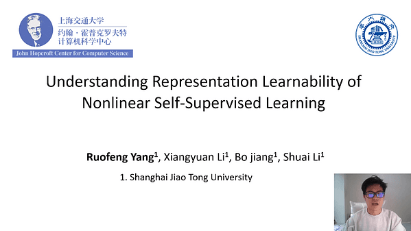 Understanding Representation Learnability of Nonlinear Self-Supervised Learning