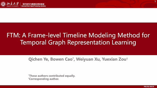 FTM: A Frame-level Timeline Modeling Method for Temporal Graph Representation Learning